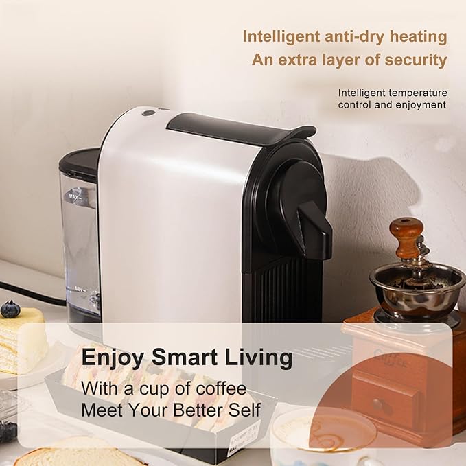Coffee Machine Espresso One-Touch Extraction Compatible with All Major Brands of s 700ml Removable Water Tank Portable