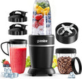Ganiza Blender for Smoothies 14 Pcs Smoothie Blender for Kitchen Max 1300W Portable Blenders for Shakes Ice Crushing Grinding &amp More with 2 X 37 oz 23 oz Cups Perfect for Home &amp On - the -