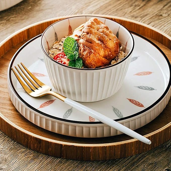 Dinnerware Set Luxury Family Dinner Service Set 38 Pcs Dinnerware Sets Chinese Style Porcelain Tableware Set with Plates and Bowls White Ceramic Dinner Set for Home KiOne Color38Pcs