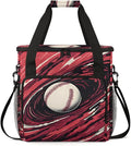 3D Baseball Coffee Maker Carrying Bag Graffiti Baseball Travel Storage Bag Compatible with K-Mini or K-Mini Plus Single Serve Coffee Brewer Carrying Case with Multiple Pockets &amp Shoulder Strap