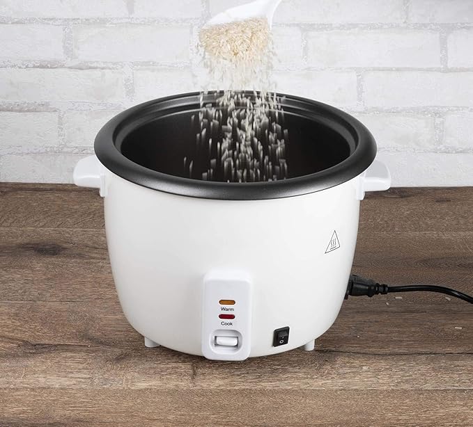 Alpina Rice cooker - 1.8 Liter - 700 Watt - With cooking and heat control light - White BSJ18-ZPDA