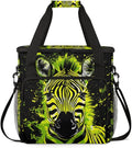 Neon Zebra Coffee Maker Carrying Bag Portable Travel Storage Tote Bag Compatible with K-Mini or K-Mini Plus Single Serve Coffee Brewer Carrying Case with Multiple Pockets &amp Shoulder Strap