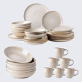 AmorArc Ceramic Dinnerware SetsHandmade Reactive Glaze Plates and Bowls SetsHighly Chip and Crack Resistant | Dishwasher &amp Microwave Safe Dishes Set Service for 4 (30pc)