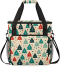 Cartoon Tree Coffee Maker Carrying Bag Xmas Tree Travel Storage Bag Compatible with K-Mini or K-Mini Plus Single Serve Coffee Brewer Carrying Case with Multiple Pockets &amp Shoulder Strap