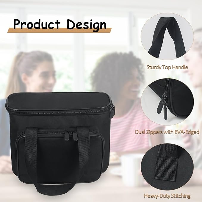 Carrying Bag for Keurig K-Mini Mate Single Serve Coffee Maker Portable Single Serve Coffee Maker Travel Carrying Case Thick Padded for Protection Storage Tote Bag for Coffee Machine