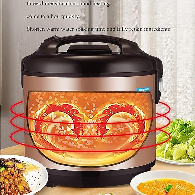 Rice Cooker Household Multi-Function Cooking Rice Cooker for 1-8 People ntelligent Insulation and 24H Reservation (5L) ()