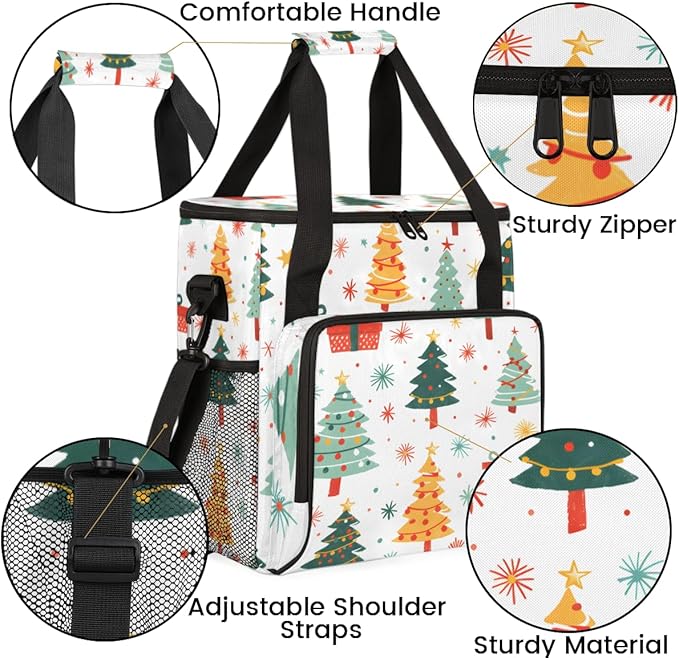 Graffiti Tree Coffee Maker Carrying Bag Christmas Gift Travel Storage Bag Compatible with K-Mini or K-Mini Plus Single Serve Coffee Brewer Carrying Case with Multiple Pockets &amp Shoulder Strap