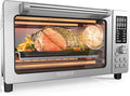 Nuwave Bravo Pro Smart 21QT Toaster Oven Air Fryer Combo Convection Oven Countertop 10 functions all in 1 with even &amp quick crisp technology 50-450°F 1800W Stainless Steel