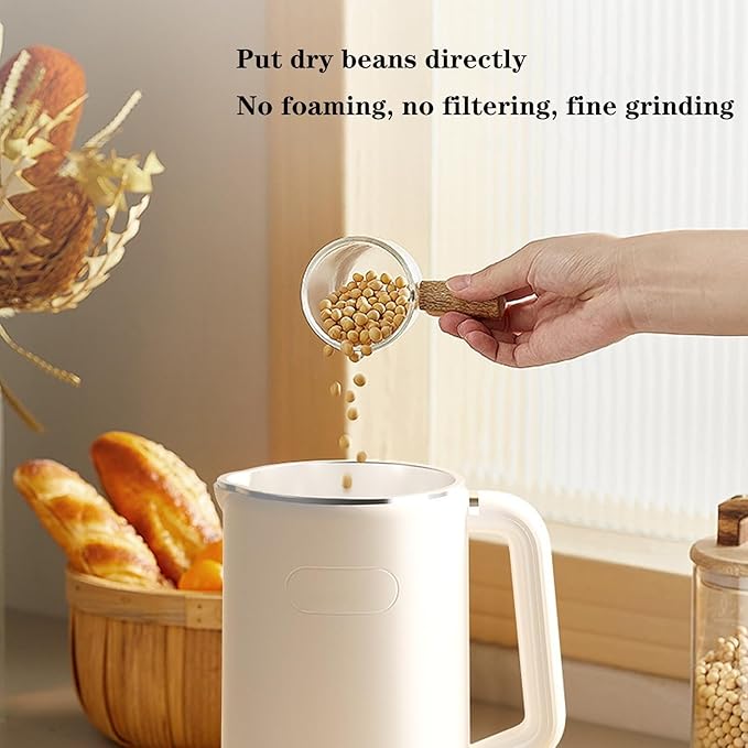 Mini Soybean Milk Maker Portable Soy Milk Machine with 8 Functions Juicer Maker Free Filtering Self Cleaning for Household Green