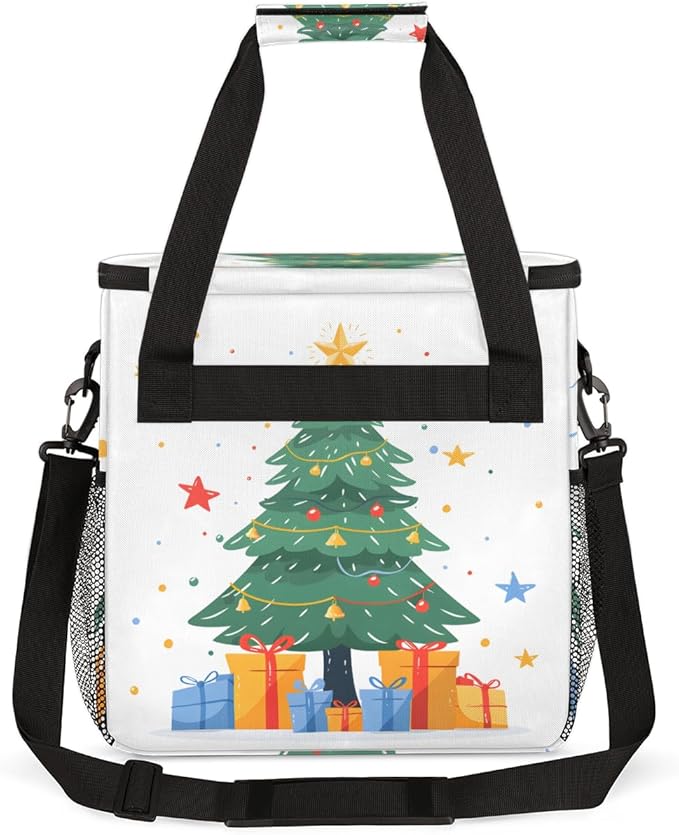 Christmas Gift Coffee Maker Carrying Bag Graffiti Tree Travel Storage Bag Compatible with K-Mini or K-Mini Plus Single Serve Coffee Brewer Carrying Case with Multiple Pockets &amp Shoulder Strap