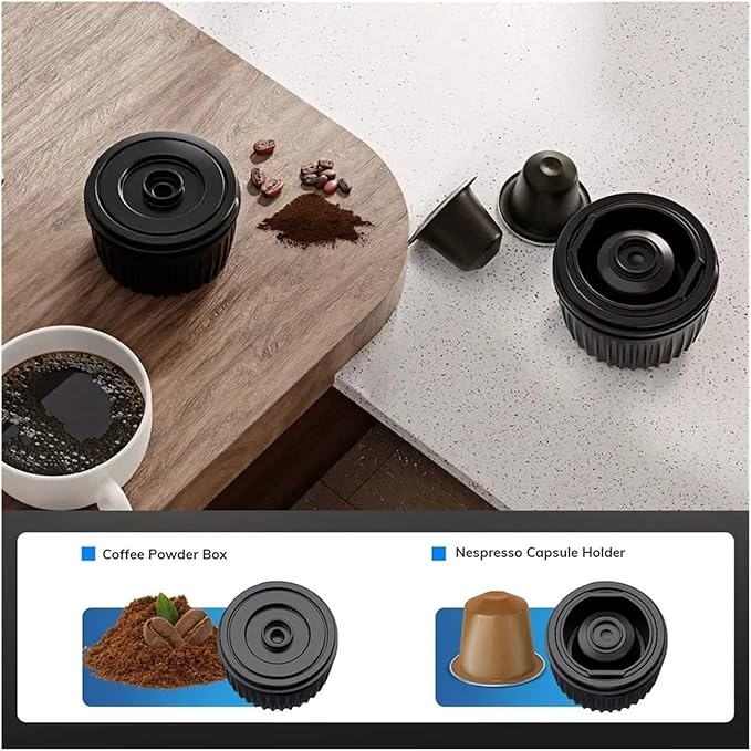 Portable Coffee Machine Car Heating Portable Fully Automatic Capsule Coffee Machine Capsule Coffee Powder Universalfor Outdoor Travel Picnic