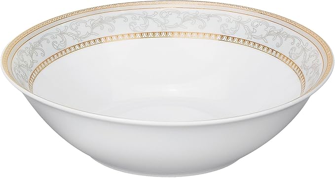 Lorren Home Trends 57-Piece Porcelain Dinnerware Set Giada Service for 8