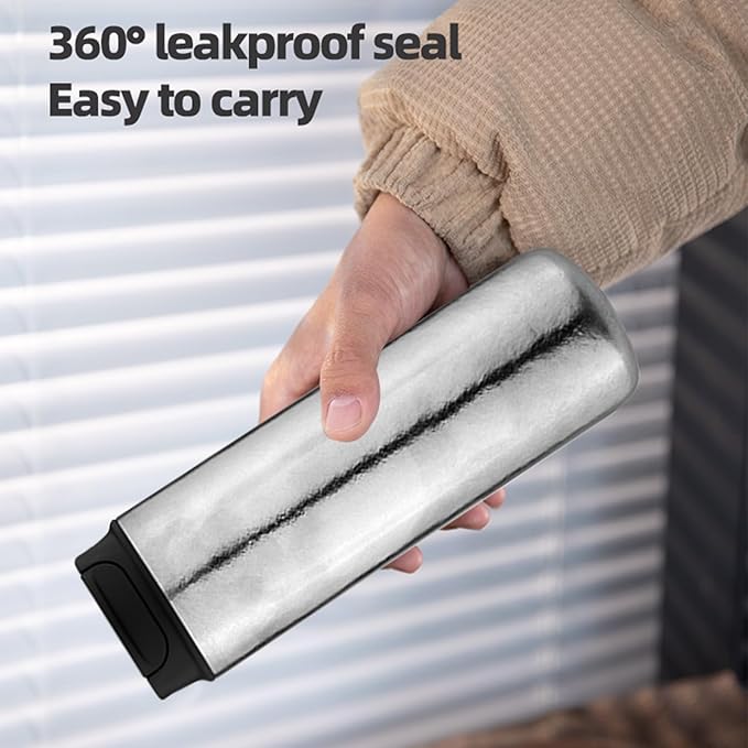 Portable Insulated French Press Coffee Maker Camping Coffee Makers with Double-Wall Titanium Construction Coffee and Tea Maker