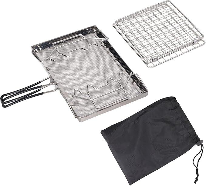 Camping Stove Toaster Stainless Steel Portable Foldable Stable for Picnic