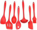 Chef Craft 42077 7 Piece Silicone Kitchen Tool and Utensil Set Red