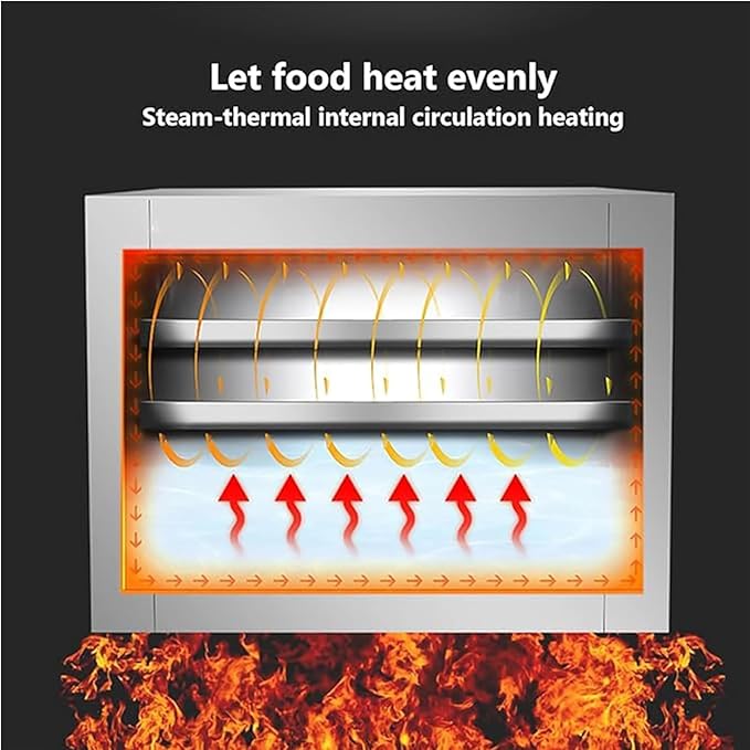 Gas Rice Noodle Roll Machine 304 Stainless Steel Breakfast Rice Noodle Roll Steamer Anti-Scalding Handle Chinese Cooking Recipe Buns and Dumplings Cooker