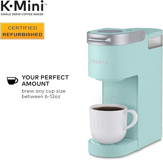 Keurig K-Mini Coffee Maker Certified Refurbished Oasis (Renewed)