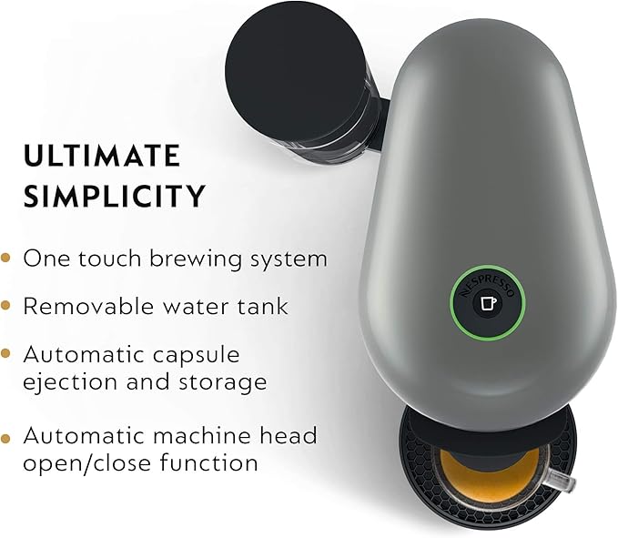 Nespresso Vertuo Plus Coffee and Espresso Maker by Breville Grey