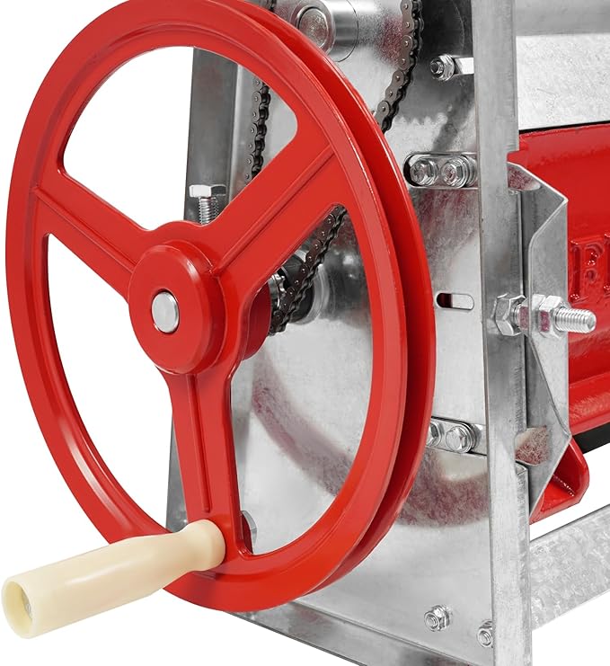 Coffee Beans Peeling Machine Hand Crank C-offee B-ean Shelling machine with Large Opening Feeding Mouth 19.69x11.81x22.05in Commercial Stainless Steel Coffee Bean Peeling Machine 66.14-220.46lbs/h