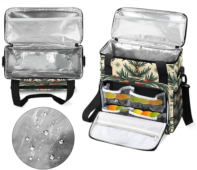 Christmas Festivals Coffee Maker Carrying Bag Mystical Tree Travel Storage Bag Compatible with K-Mini or K-Mini Plus Single Serve Coffee Brewer Carrying Case with Multiple Pockets &amp Shoulder Str