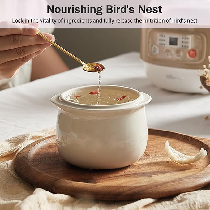 GRFIT Electric Stew Cup Ceramic Slow Cooker Soup Casserole Porridge Pot Electric Rice Cooker jinyi2016SHOP-1998