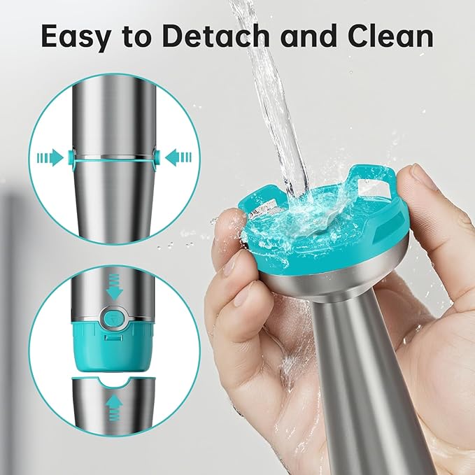 Immersion Blender Handheld Corded Hand Blenders Set 1100W Trigger Variable Speed 5 in 1 Stick Emulsifier with Chopper Whisk and Frother for Soup Baby Food and Smoothies Cyan Blue