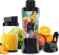 AUNMAS 700mL Personal Blender 6000mAh USB Rechargeable 6 Blades SelfCleaning Portable Cordless Blender with Lid for Shakes Smoothies Food Prep Frozen Blending