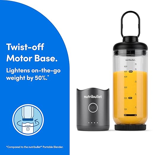 nutribullet Flex Portable Blender NBPB50200 Gunmetal Gray