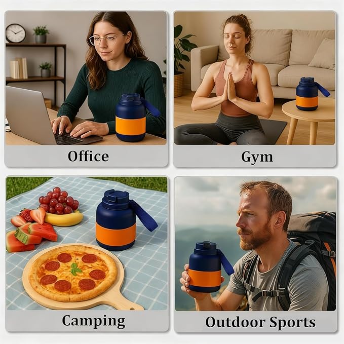 Blue Portable Blender 27oz Personal Smoothie Maker for Shakes and Juices USB-C Rechargeable Travel Blender for Fruits and Vegetables Mini On-the-Go Juicer Cup for GymOffice &amp Outdoor