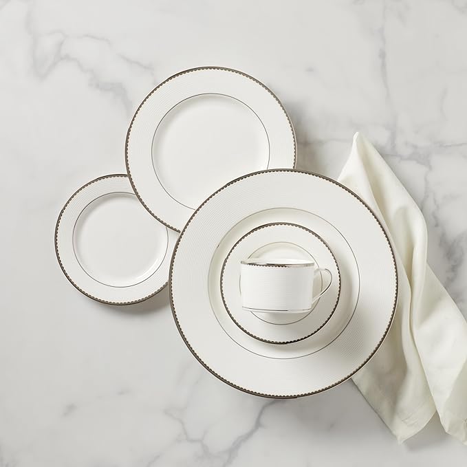 Kate Spade New York Sugar Pointe 5-Piece Place Setting 4.40 LB White