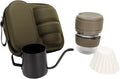 Alvinlite Portable Drip Coffee Maker Green 300ml Capacity Compact Manual Coffee Pot Cup Travel Coffee Maker Kit