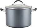 Circulon A1 Series with ScratchDefense Technology Nonstick Induction Stockpot with Lid 8 Quart Graphite