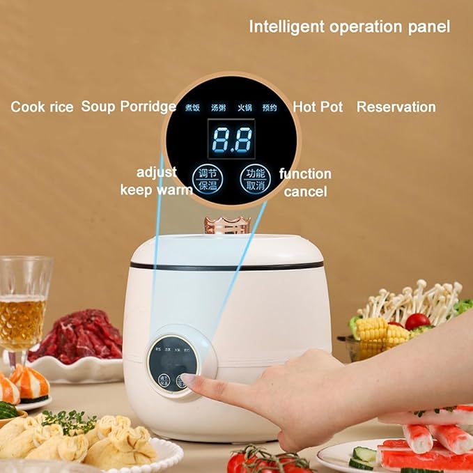 Rice Cookers Mini Electric Rice Cooker Intelligent Automatic Multifunctional Smart Soup Hot Pot Frying Pan Food Warmer Rice Maker