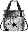 Abstract Star Coffee Maker Carrying Bag Portable Travel Storage Tote Bag Compatible with K-Mini or K-Mini Plus Single Serve Coffee Brewer Carrying Case with Multiple Pockets &amp Shoulder Strap