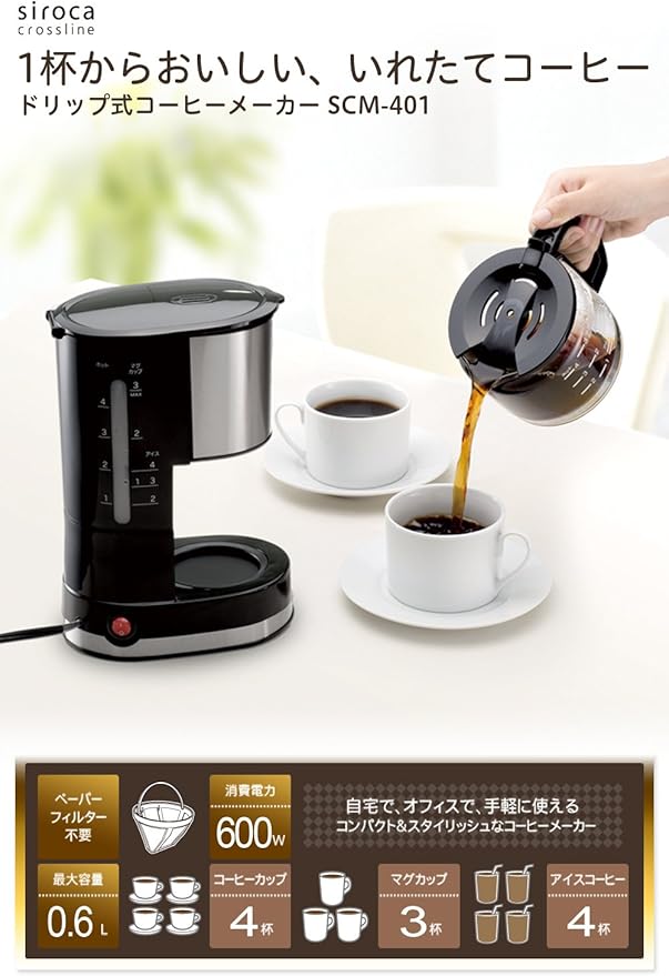 siroca drip coffee maker SCM-401 by AucSale