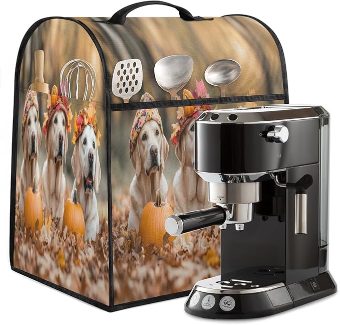 cfpolar Kitchen Aid Mixer Cover Compatible with 6-8 Quarts Dog Pumpkin Fall Stand Mixer Cover Kitchen Aid Mixers Accessories Appliance Organizer Bag Dust Covers with Zipper Pocket