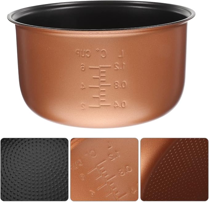 Rice Cooker Inside Pot Rice Cooker Inner Pot Non- Stick Liner Cooking Container Insert Maker Accessories for Maker Cooker
