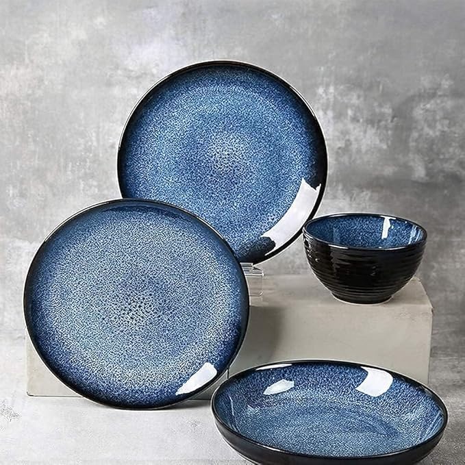 Dinnerware Sets Dinnerware Set Starry 28-Piece Retro Ceramic Dinnerware Set Combi-Set Porcelain Tableware Set Of Bowls/Dessert Plates