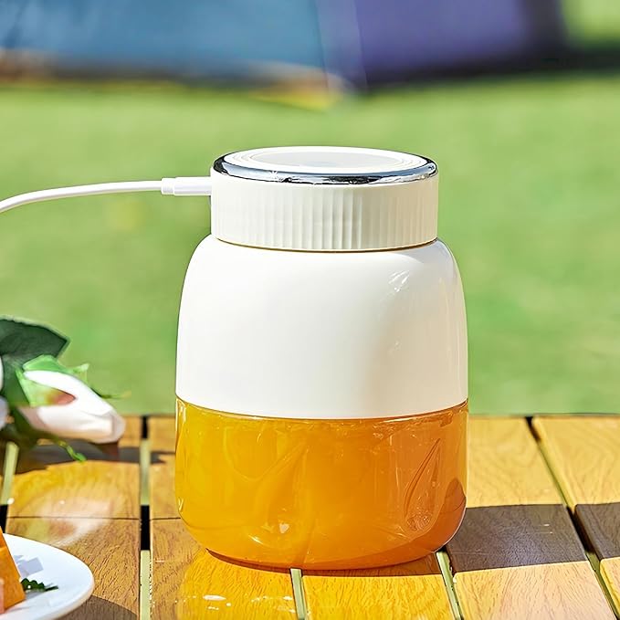 Cordless Blender Cup - Portable Juicer Bottle 800ml Fruit Mixer | Electric Smoothiee Maker Machine Rechargeable Citrus Press for Daily Drinks with Strong Power Orange Lemon Lime Use Accessoire