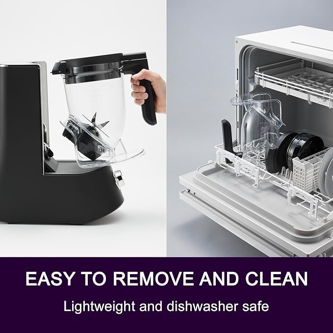 Tiger Smoothie Blender - Japanese Smoothie Maker for Smoothies Crushed Ice Milkshakes Soups Purees Sauces Matcha with Degree Diagonal-Blade Food Processor