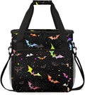 Magical Bat Coffee Maker Carrying Bag Cartoon Bat Travel Storage Bag Compatible with K-Mini or K-Mini Plus Single Serve Coffee Brewer Carrying Case with Multiple Pockets &amp Shoulder Strap