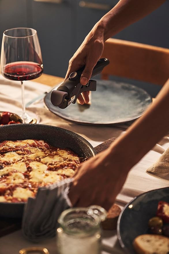 Ballarini Vinci Z1029-792 Vinci Frying Pan 7.9 inches (20 cm) / 10.2 inches (26 cm) Dedicated Handle 3-Piece Set Made in Italy IH Compatible Ceramic Coating