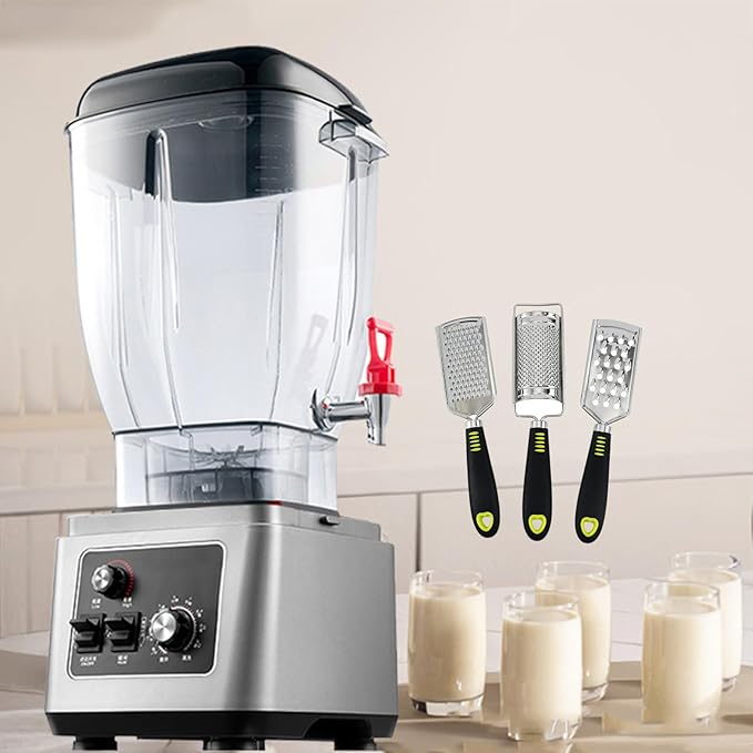 45000rpm Stand Mixer Commercial JuicerFood Processors And Crusher With 7 Speed &amp TimerElectric Kitchen Mixer Ice Blender For Ice/Smoothie 11l/15l/19l15L