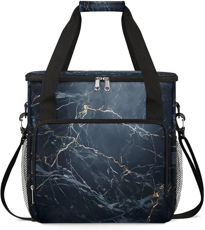 Marble Black Coffee Maker Travel Bag for K-Mini or K-Mini Plus Single Serve Coffee Brewer Portable Storage Tote Case for Tarvel