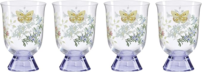 Lenox 897832 Butterfly Meadow Herbs Short Tumblers Set Of 4