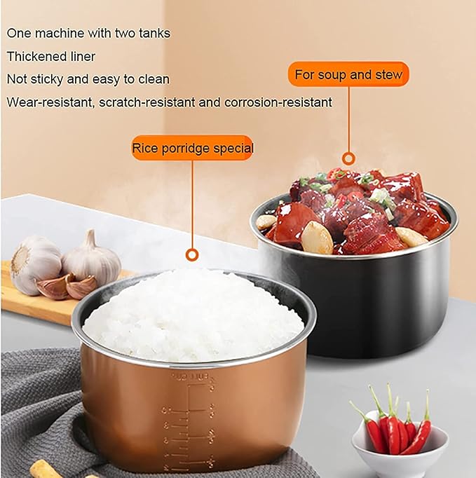Rice Cooker Household Multi-Function Rice Cooker Non-Stick Double Tank Reservation and Heat Preservation for 2-8 People