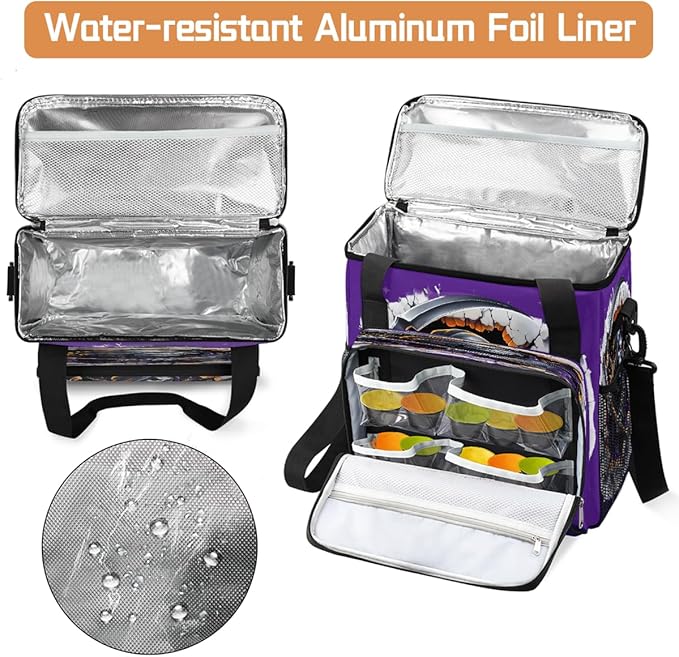 Halloween 3d Skull Scythe Coffee Maker Carring Bag Travel Carrying Storage Tote Bag Compatible with Keurig K-Mini or K-Mini Plus Portable Single Serve Coffee Brewer Case with Pockets for K-cup Pods