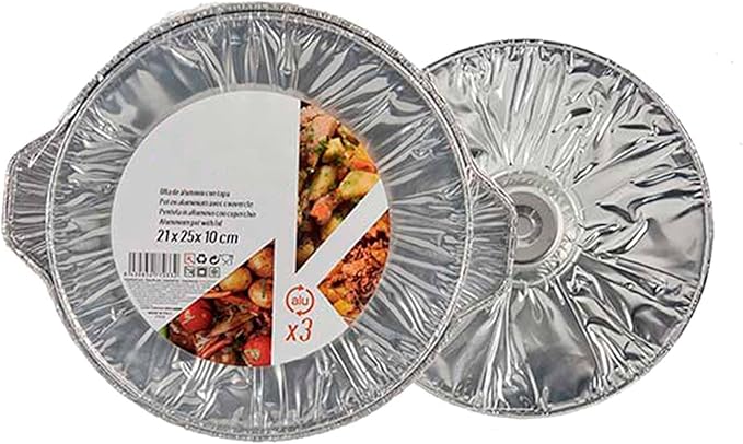 Kinvara Collection Set of 3 Aluminium Pots with Small Lid