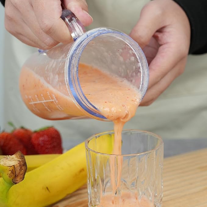 Portable Juicer Multifunctional Blender Efficient Rechargeable Handheld Compact Mobile Single Juicing Cup with 10 Blades for Smoothies Sauces Juices Puree (Purple)