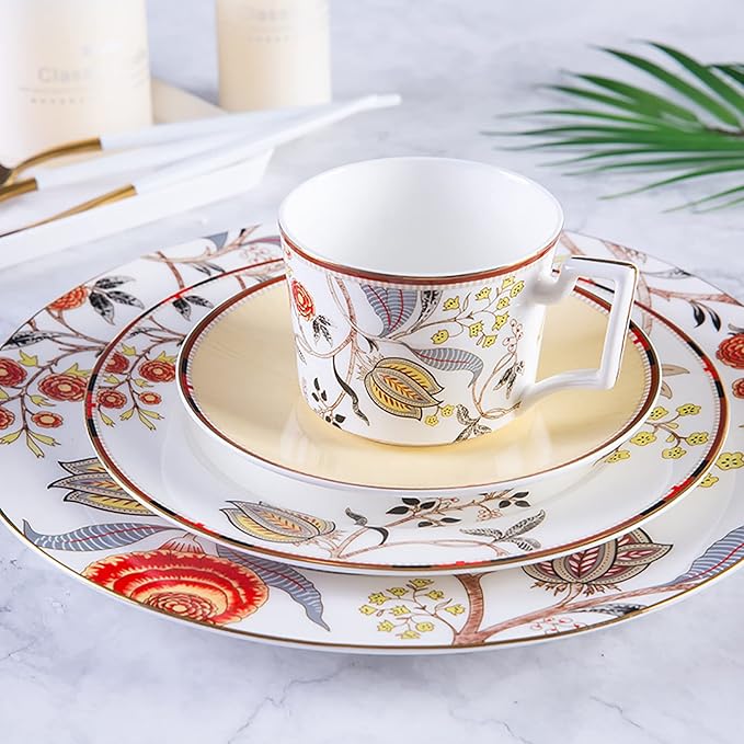 Plate and bowl sets plates dinnerware sets dinner plates kitchen bone china dinnerware set dinnerware set10.5 inch dinner plate and 8 inch dinner plate